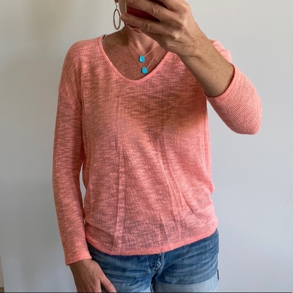 Peach Color Long Sleeve Top - Picture 8 of 9